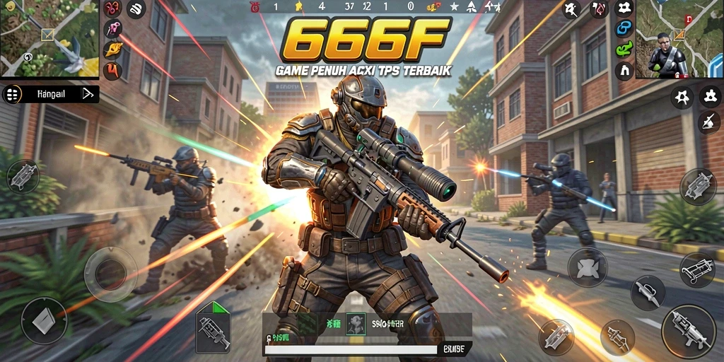 Screenshot gameplay 666F menampilkan aksi seru dan grafis yang memukau.