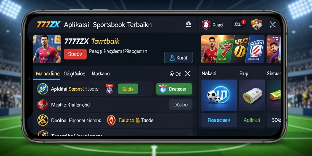 Tampilan permainan Sportsbook di aplikasi 777ZX yang menarik.