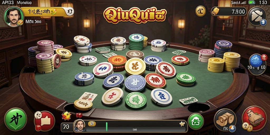 Tampilan seru gameplay QiuQiu di API33.