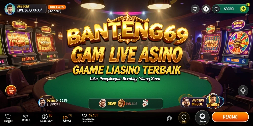 Menampilkan dealer langsung dalam permainan Live Casino yang mendebarkan.