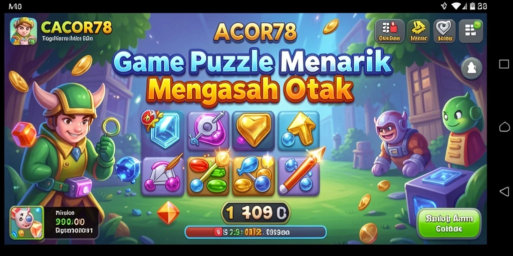 Tampilan gameplay menantang di CACOR78 dengan puzzle yang menarik.