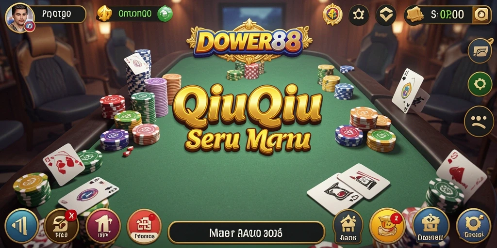 Gameplay DOWER88 yang seru dalam permainan QiuQiu.