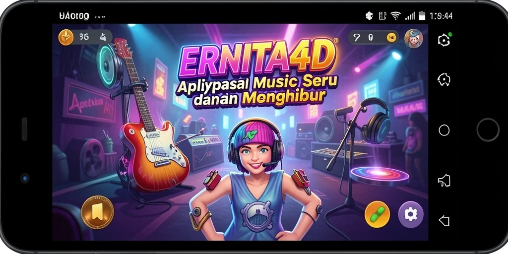 Tampilan antarmuka gameplay ERNITA4D yang penuh warna dan menarik.
