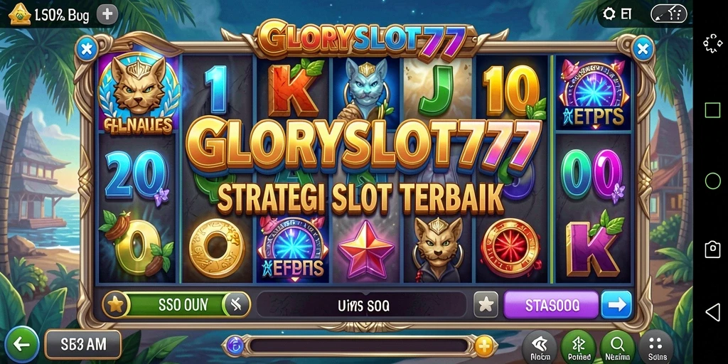Screenshot gameplay GLORYSLOT777 menampilkan slot beragam dan interaksi seru.