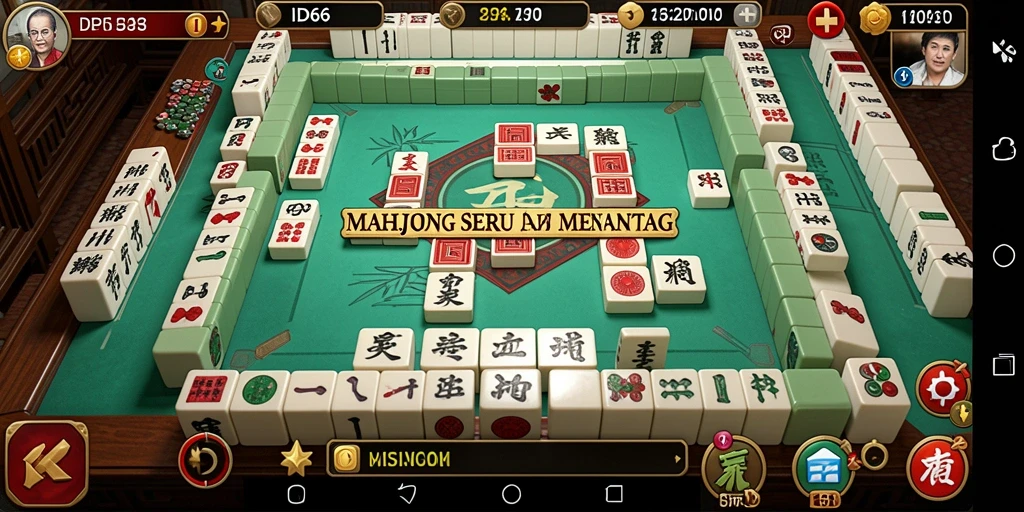 Screenshot gameplay ID66 menampilkan aksi mencocokkan ubin Mahjong yang seru.