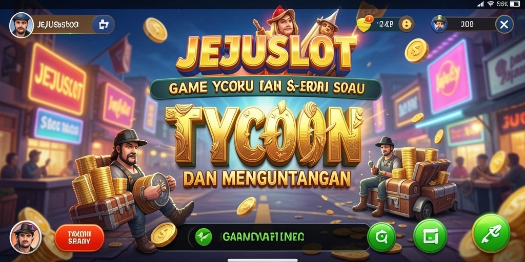 Tampilan gameplay JEJUSLOT yang mengasyikkan di dunia Tycoon.