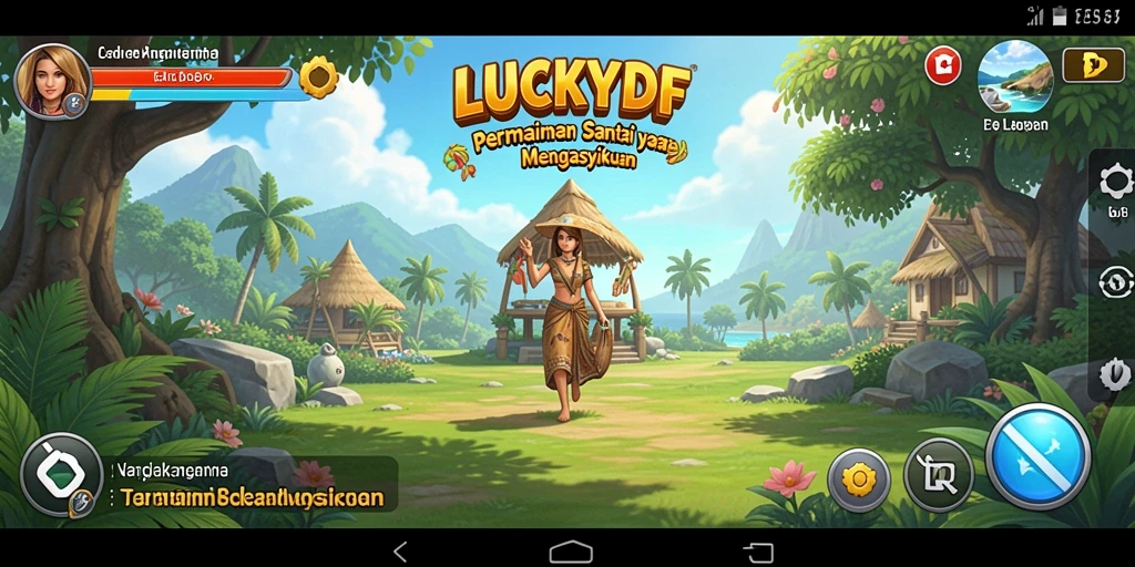 Tangkapan layar LUCKYDF menampilkan momen seru permainan yang menghibur.