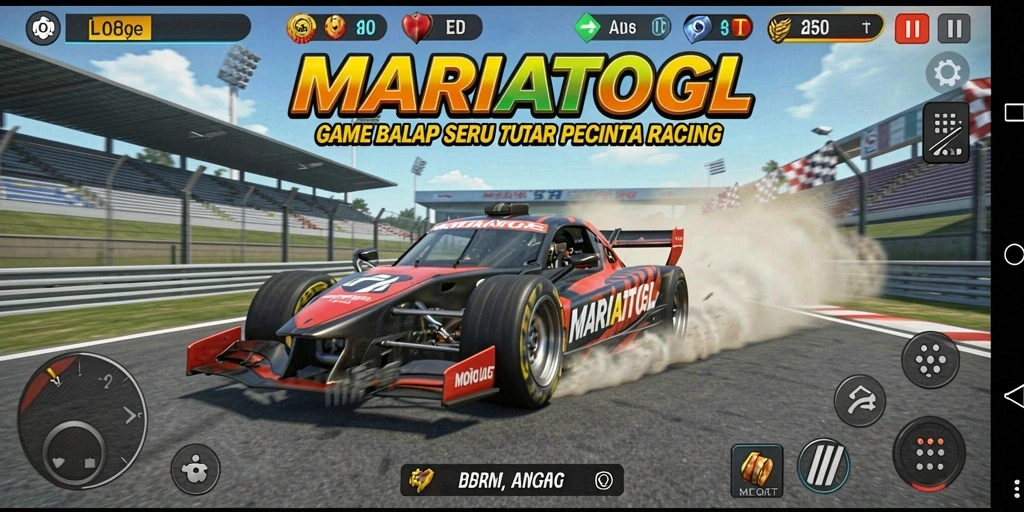 Gameplay balap yang mendebarkan dengan grafis menawan.