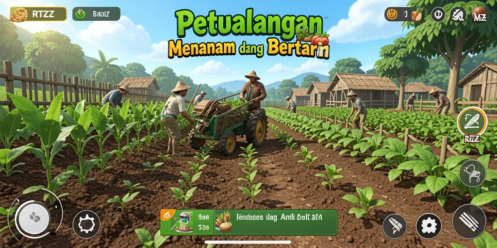 Gameplay menarik di RTZZ dengan grafik pertanian yang memukau.