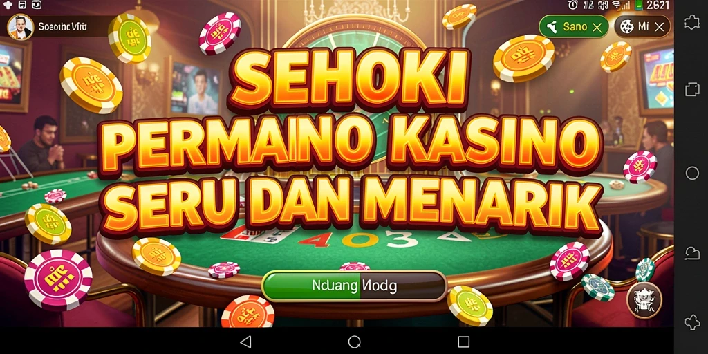 Tampilan menarik pada gameplay Kasino di SEHOKI.